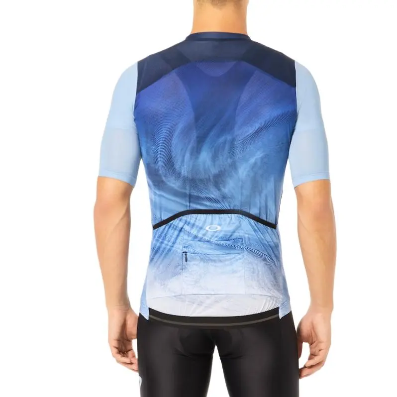 Oakley Endurance Dazzle Camo Cycling Clothing Men's Gradient Swirl Blue/Light Blue-4