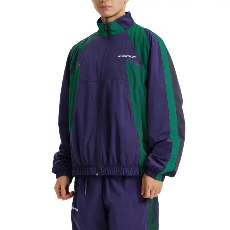 DECATHLON Jackets & Coats Men's Night Purple Light Chalky Gray Pine Green-3