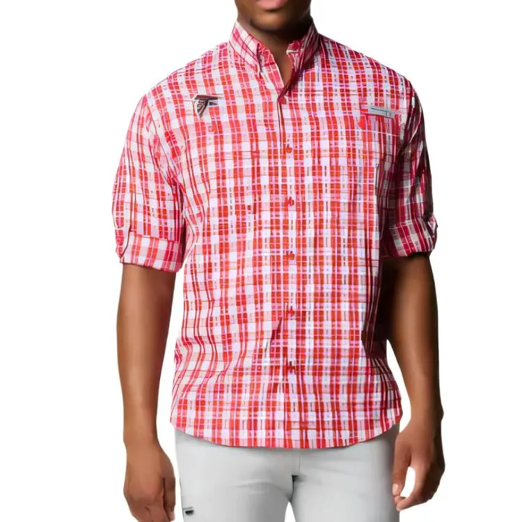 Columbia PFG Super Tamiami Shirt Men's Deep Red-3