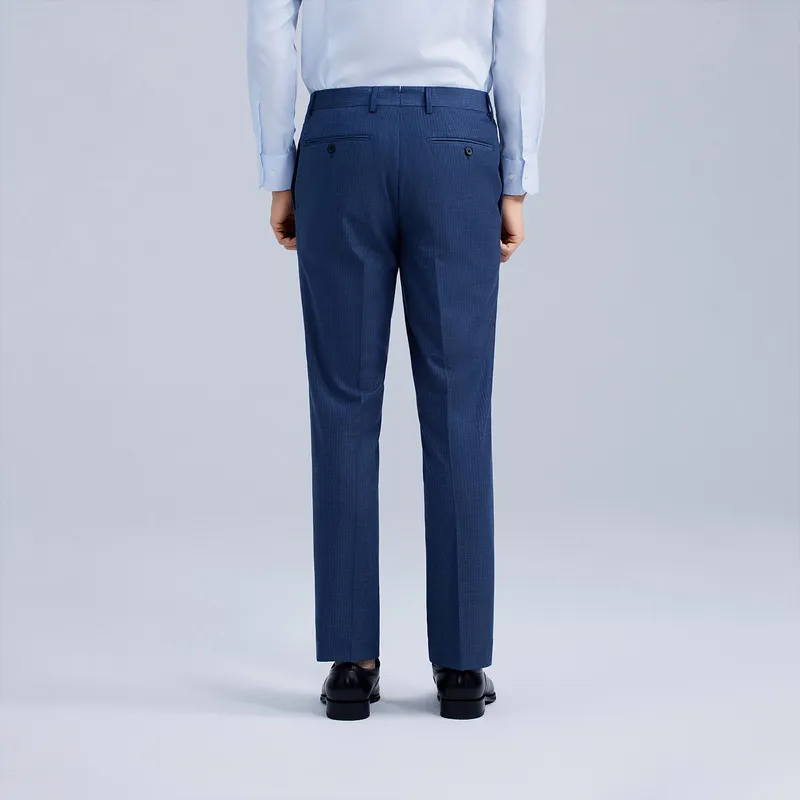 GOLDLION Suit Trouser Men's Blue Gray-3