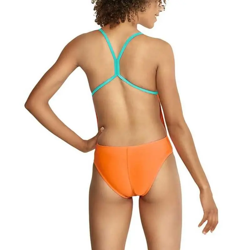 Speedo Women's Vintage Splice One Back One Piece Purple One piece Swimsuit Women's-4