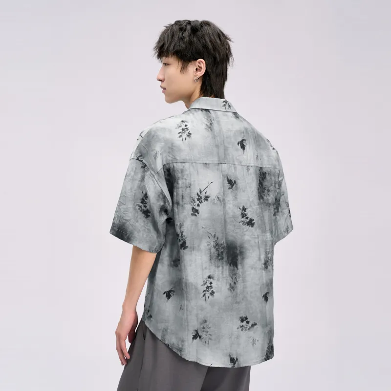 HERBEL Shirts Men Gray Blue-4