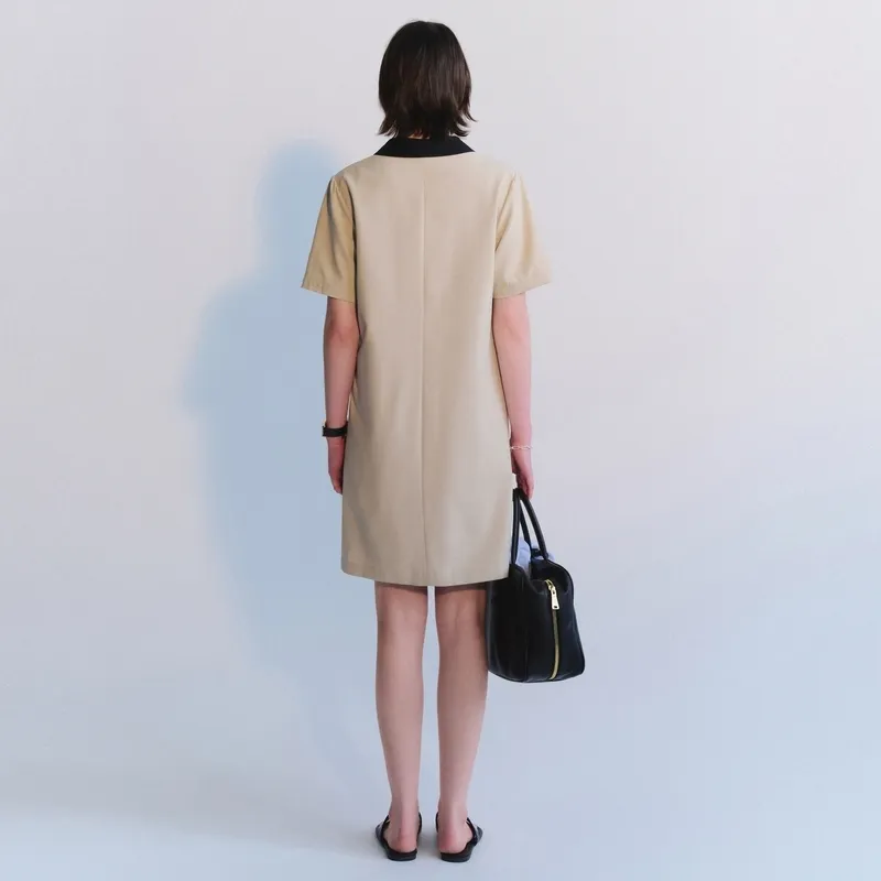 Teenie Weenie Short Sleeved Dress Women's Khaki-2