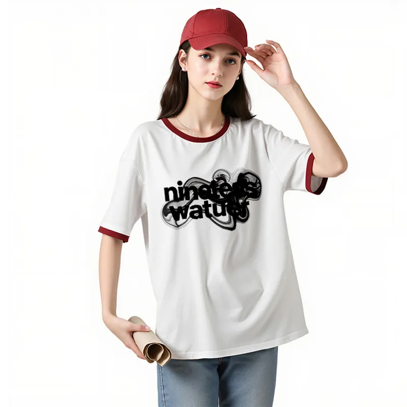 FAIRWHALE Drop Shoulder Sleeve T Shirt Women's-10