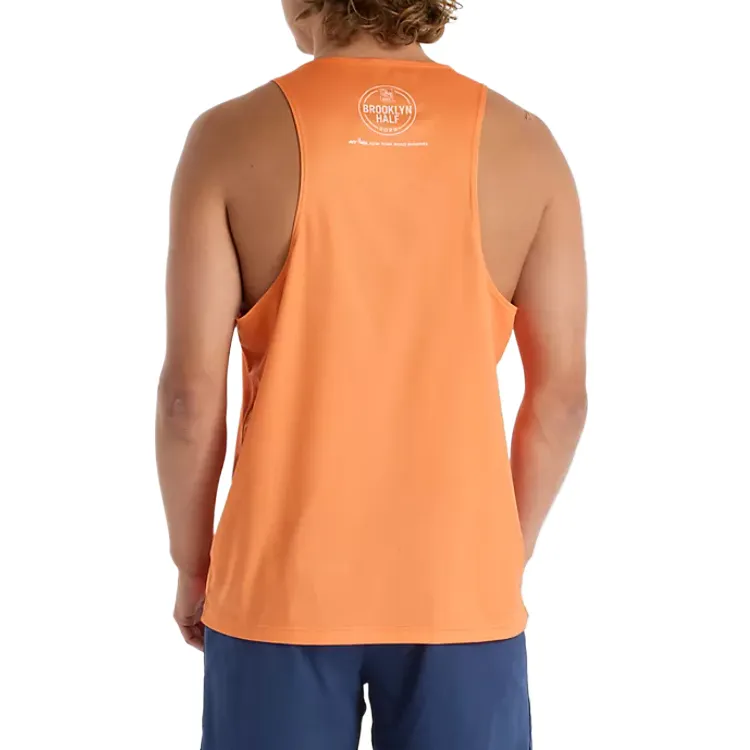 New Balance RBC Brooklyn Half Tank Top Men's Orange-1