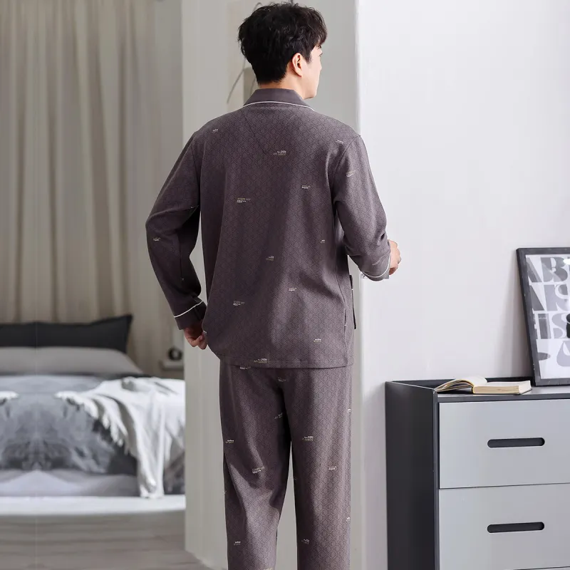FARO Pajama Set Men's Iron Gray-5