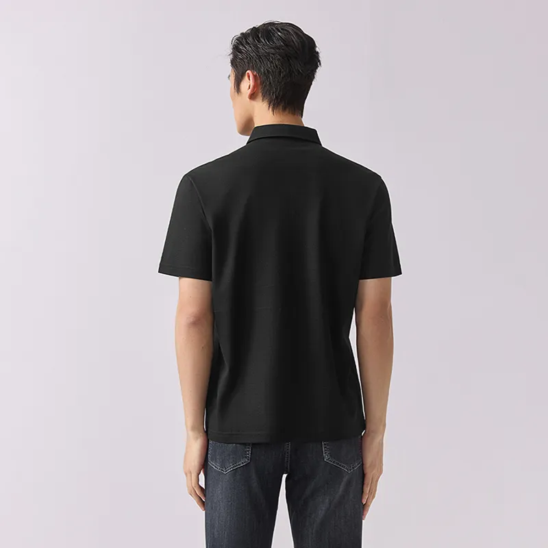 HLA Polo Shirts Men Black L1-2