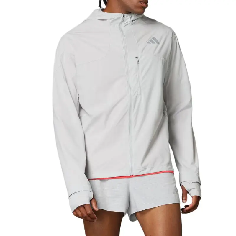 Adidas ADIZERO HE JK M Jacket Men's Light Gray-1