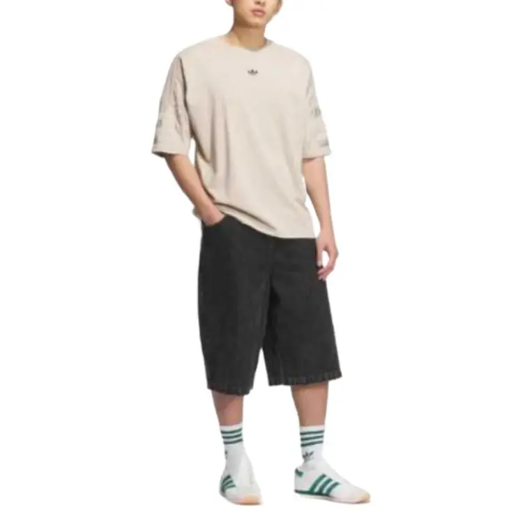 Adidas Originals Casual Shorts Unisex Medium Denim Black-3