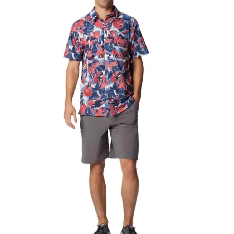 Columbia PFG Super Slack Tide Shirt Men's Marine Blue-3