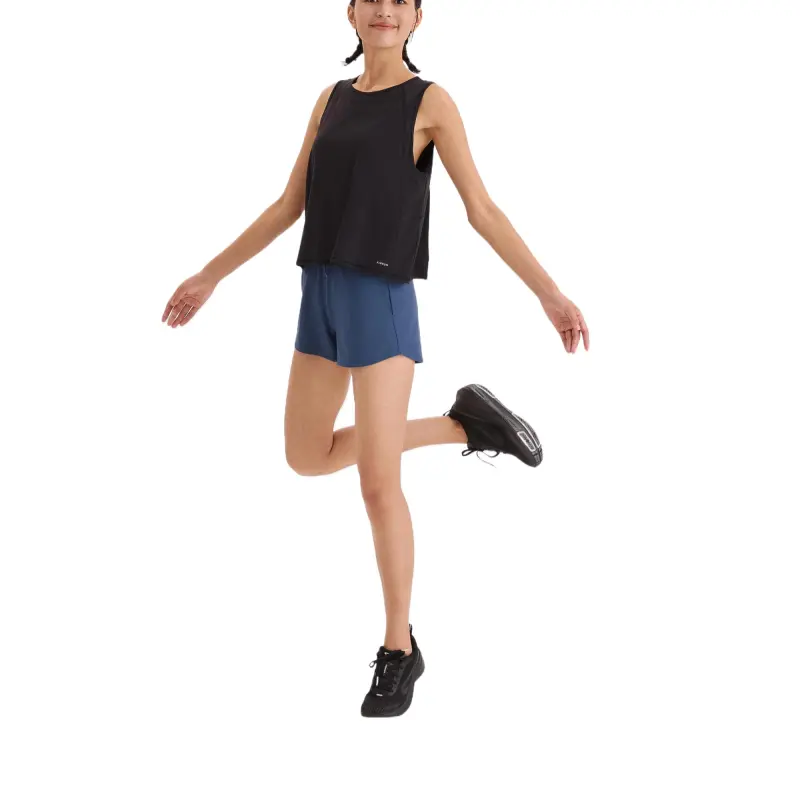 DECATHLON 500 Series Tank Tops Women's Smoky Black-5