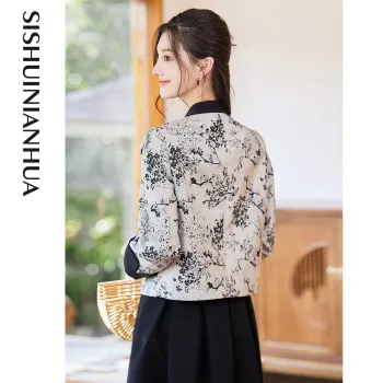 Like The Age Of Water Spring Velvet feel Coat Women's Black