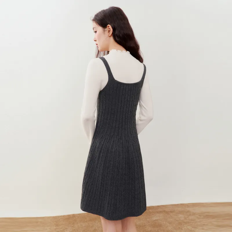 LEDIN Slip Dress Women's Twilight Gray-2
