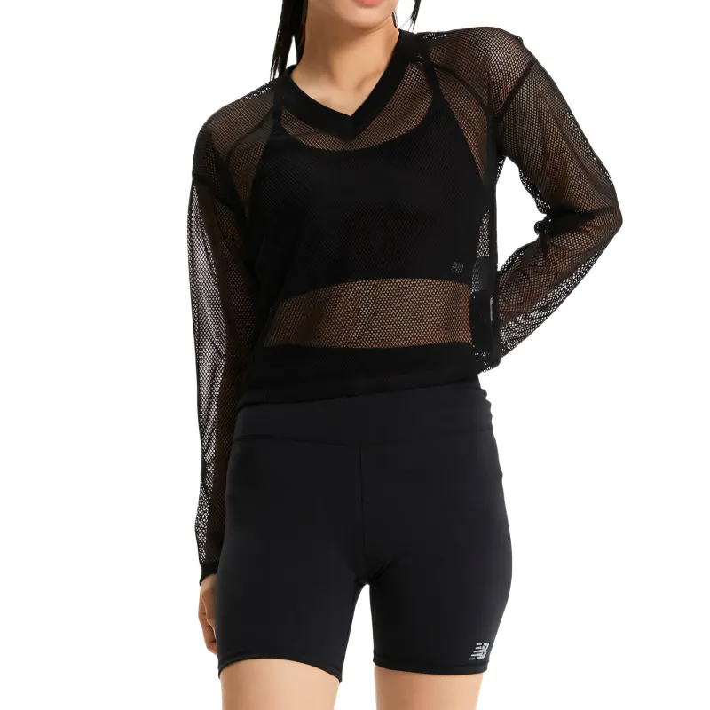 New Balance SEMI OVER FIT SS25 T Shirt Women's Black-2