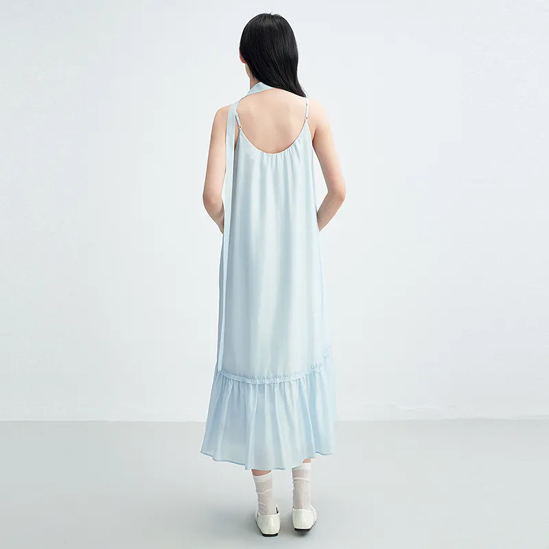 LEDIN Slip Dress Women's Ice Dew Blue In Stock-6