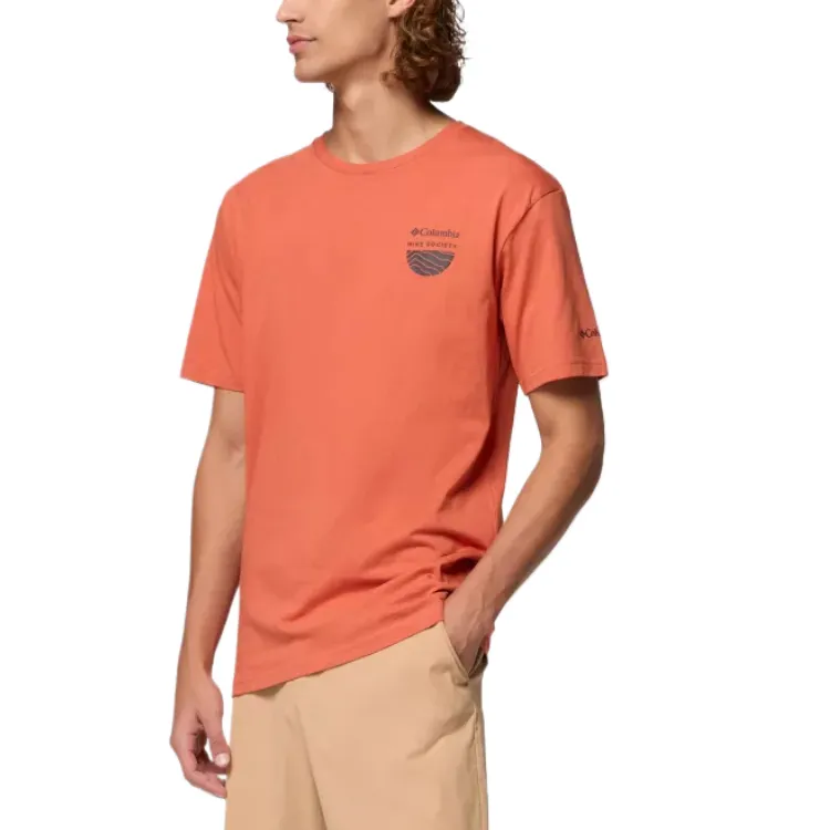 Columbia Hike T Shirts Unisex Orange-2