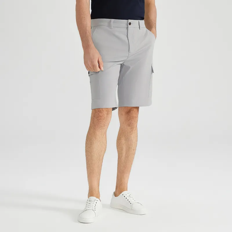 Satchi Casual Shorts Men Light Gray-4