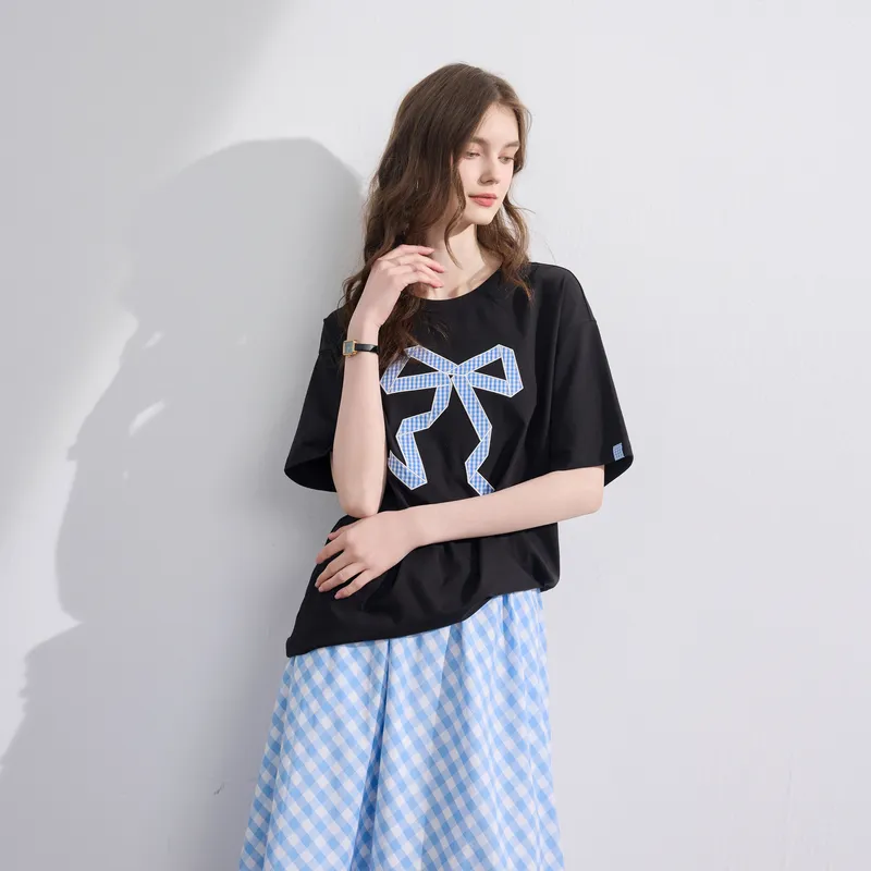 3COLOUR T Shirt Women's Classic Black-4