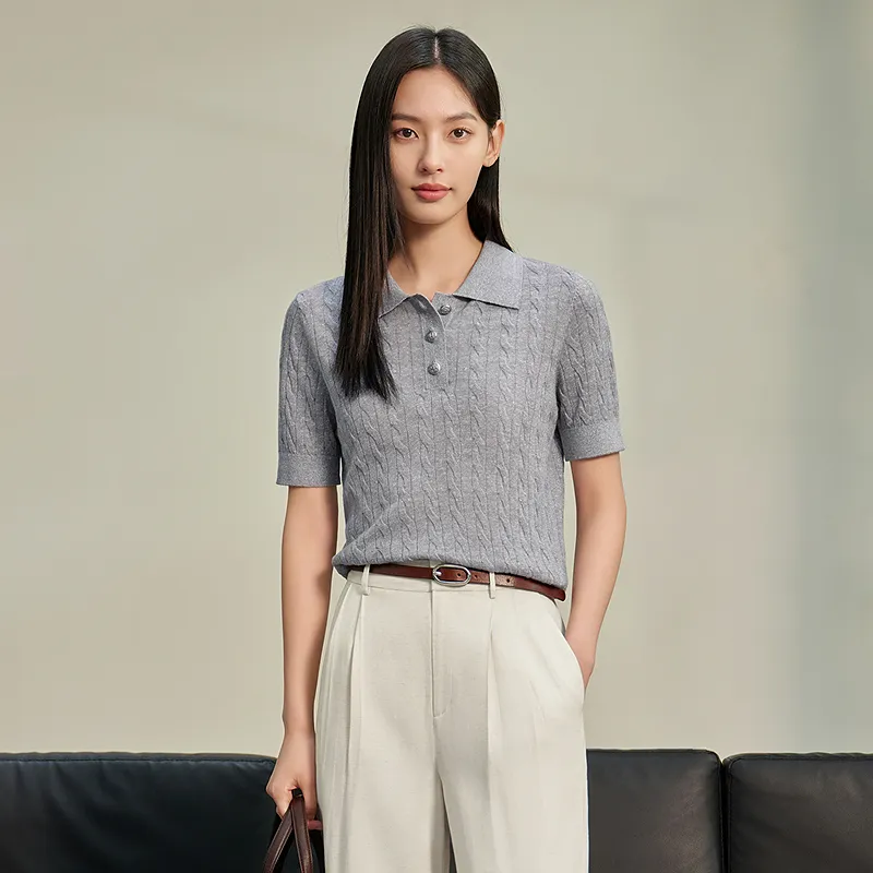 JZ. ANNAKRO T Shirt Women's Light Gray-2