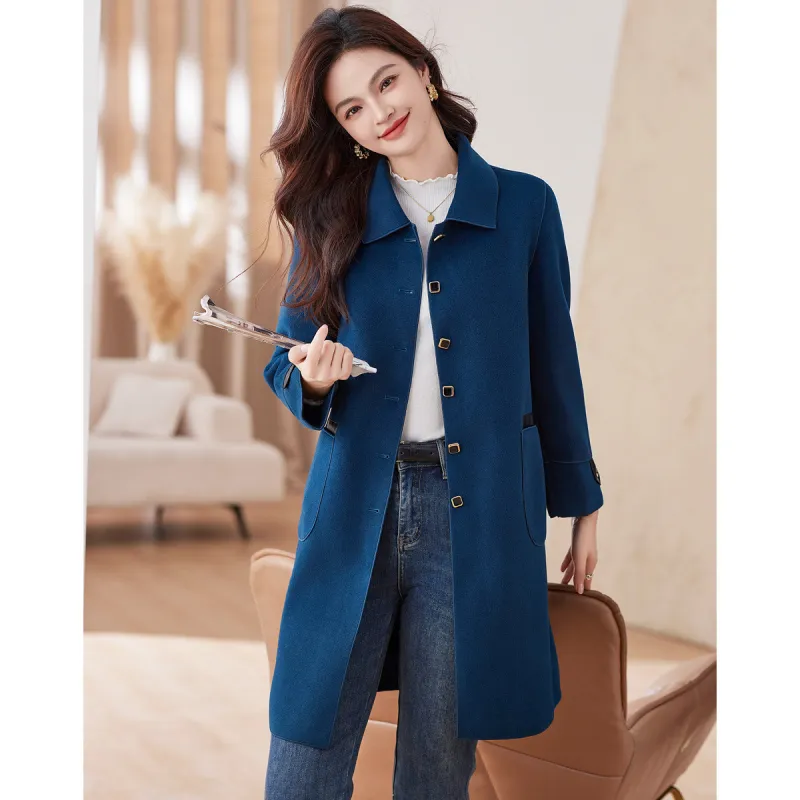 Like The Age Of Water Coat Women's Blue-2