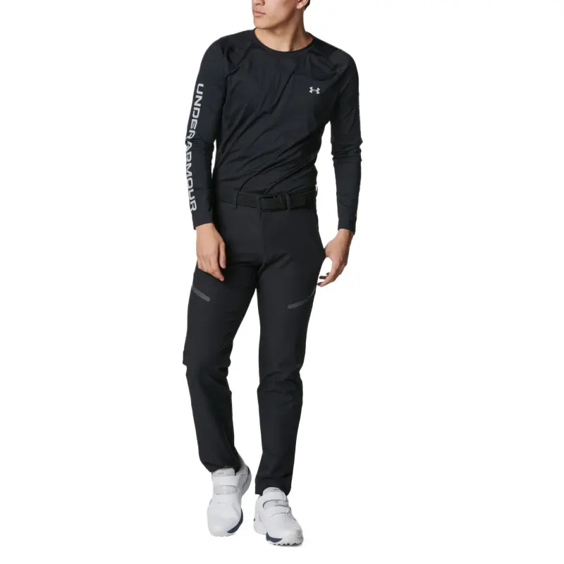 Under Armour HeatGear Golf Apparel Men's Black 001-2