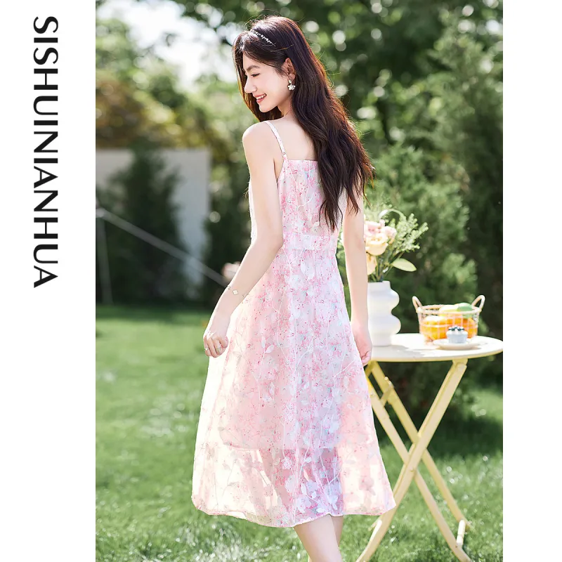 Like The Age Of Water Short Sleeved Dress Women's Multicolor-4