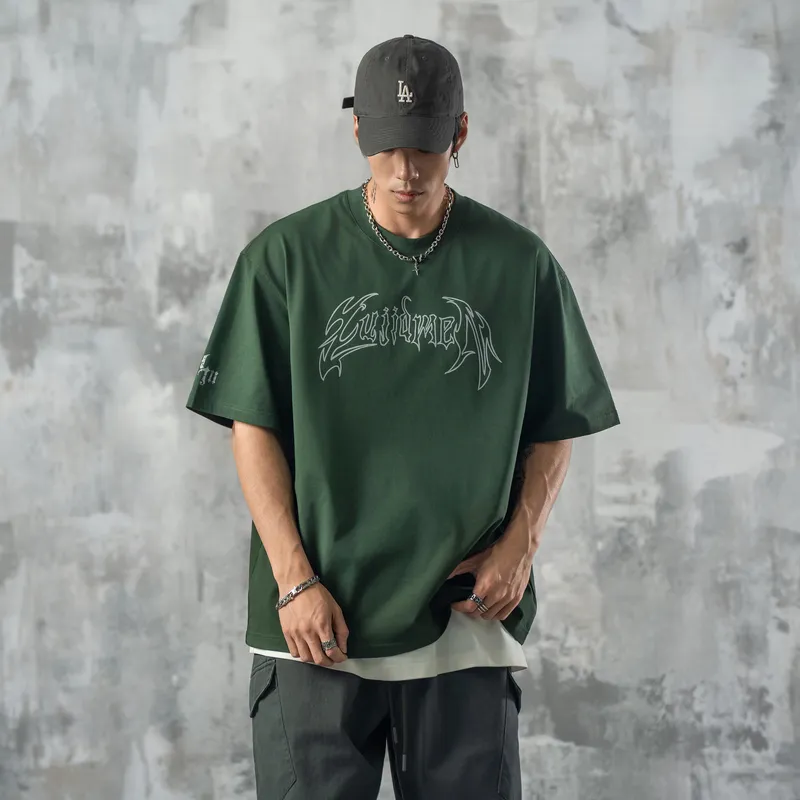LUJIAMEN T Shirts Unisex Green-5