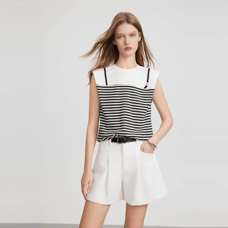 ELLE T Shirts Women's Stripes-2