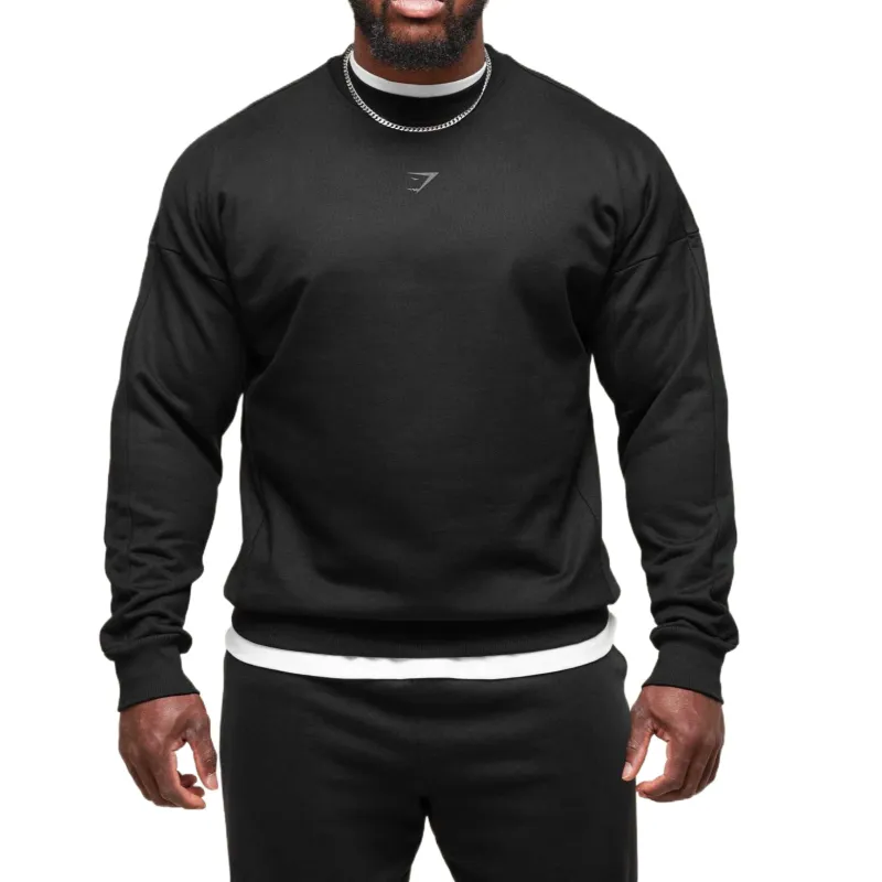 GYMSHARK Sweatshirt Unisex Black-1