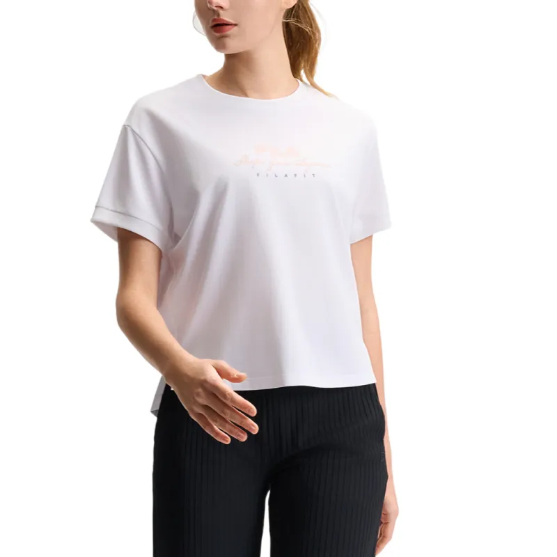 FILA FUSION Regular T Shirt Women's Jade White-2