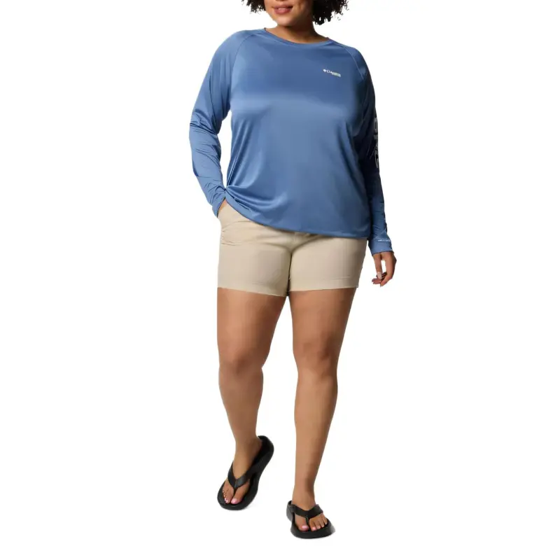 Columbia PFG Coral Point Casual Shorts Women's Gray-3