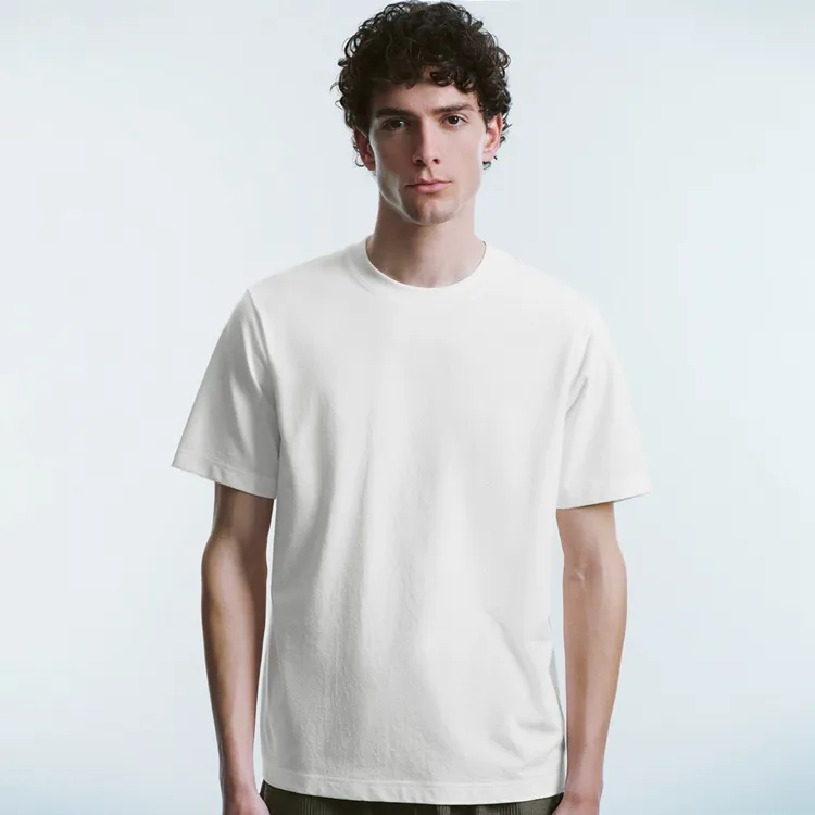 URBAN REVIVO T Shirts Men White-2