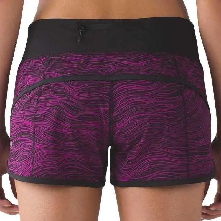 Lululemon Speed Sports Shorts Women's Purple Black-1