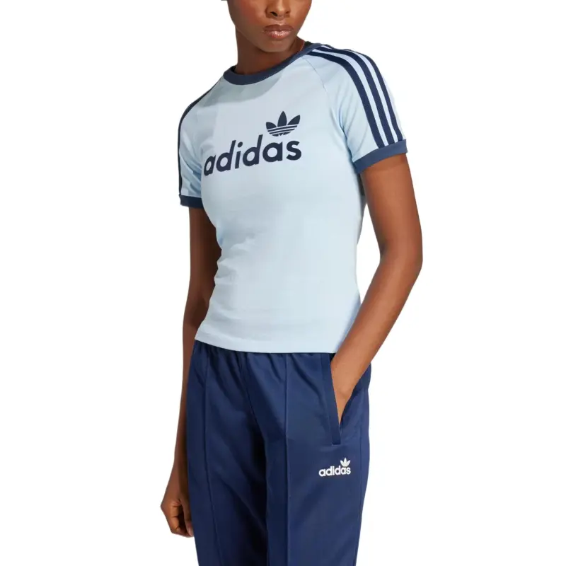 Adidas Raglan Sleeve T Shirt Women's Sky Blue-1