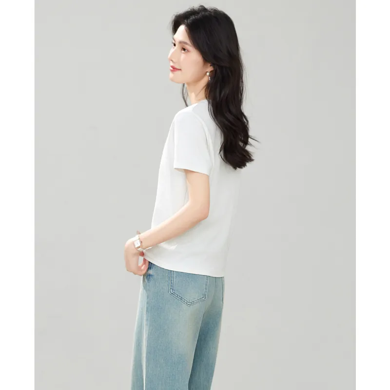 Still quiet T Shirts Women's White-2