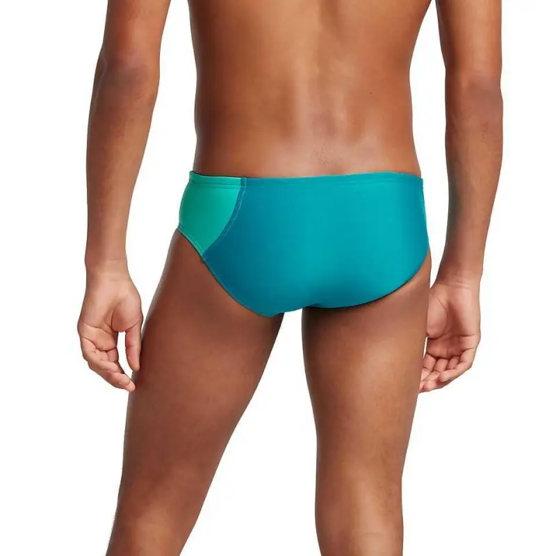 Speedo Asymmetrical Colorblock One Brief Red Swimming Shorts Men's-4