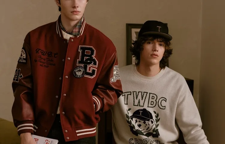 Teenie Weenie Men Baseball Jacket Unisex-4