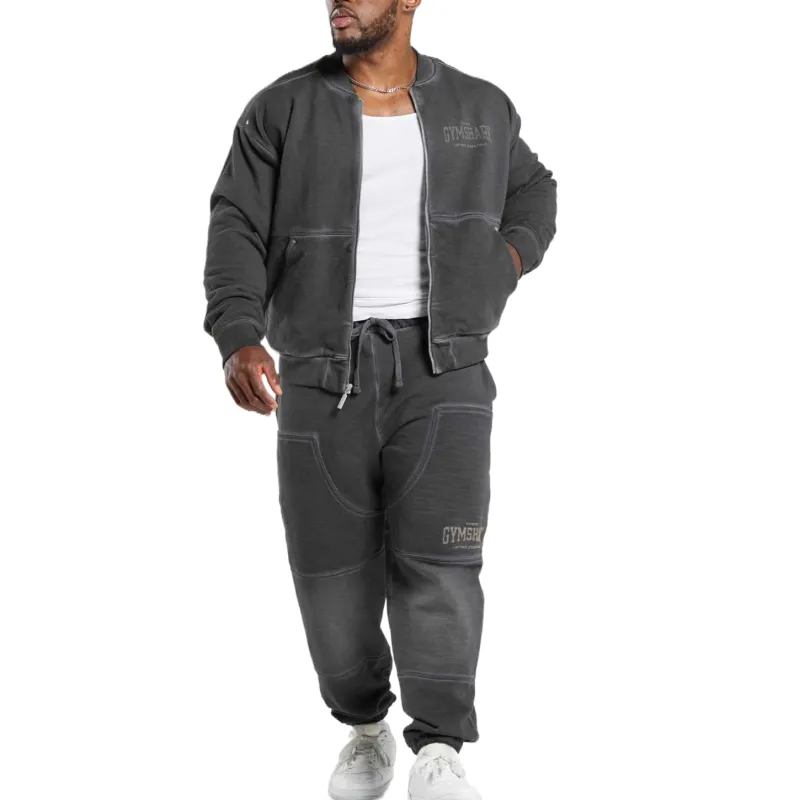 GYMSHARK Knitted Sweatpants Men's Black-3