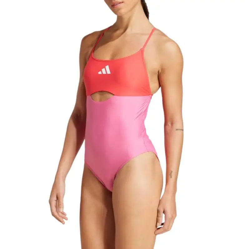 Adidas One piece Swimsuit Women's Red Pink-1
