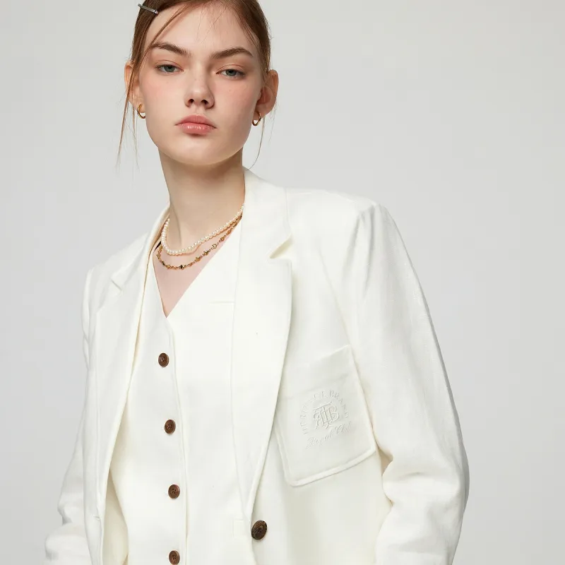 Teenie Weenie Business Suit Women's White-4