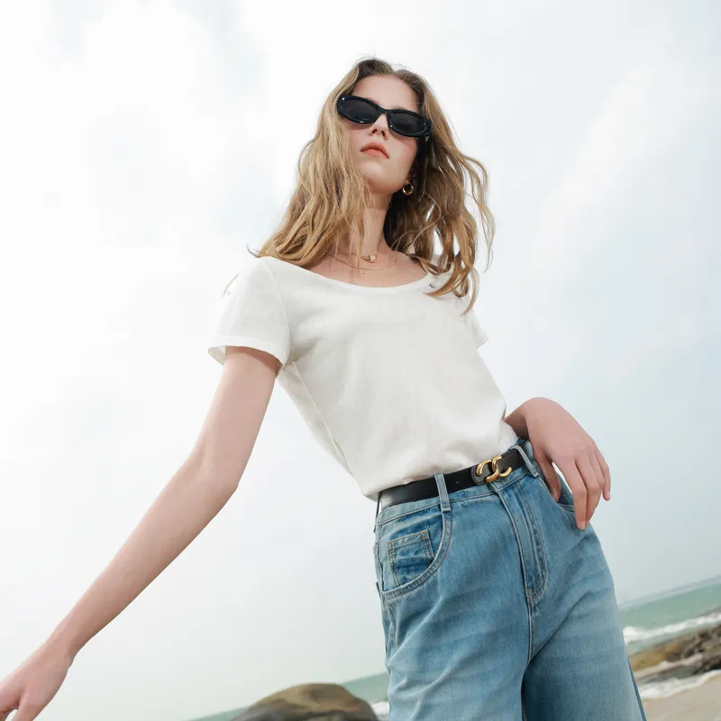 3COLOUR T Shirt Women's Pearl White-6