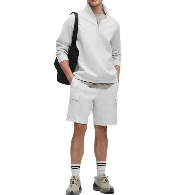 Lululemon Smooth Spacer Cargo Shorts 9' Men's Gray Heathered Core Ultra Light Grey-2
