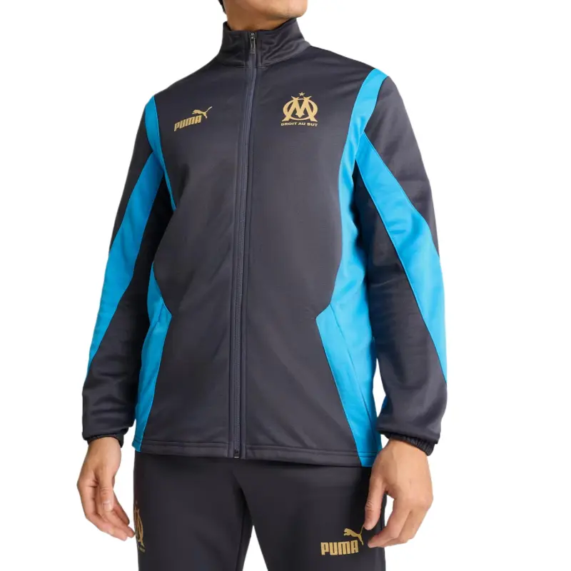 PUMA OlympiqueMarseille FTBLNRGY+ Jackets & Coats Men's Galaxy Gray-2