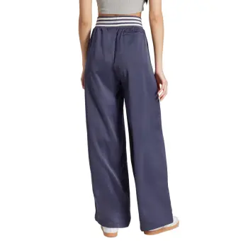 Adidas Originals Striped Rib Wide Leg Track Pants