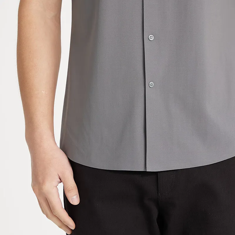LESS IS MORE Shirt Men's Night Forest Green-4