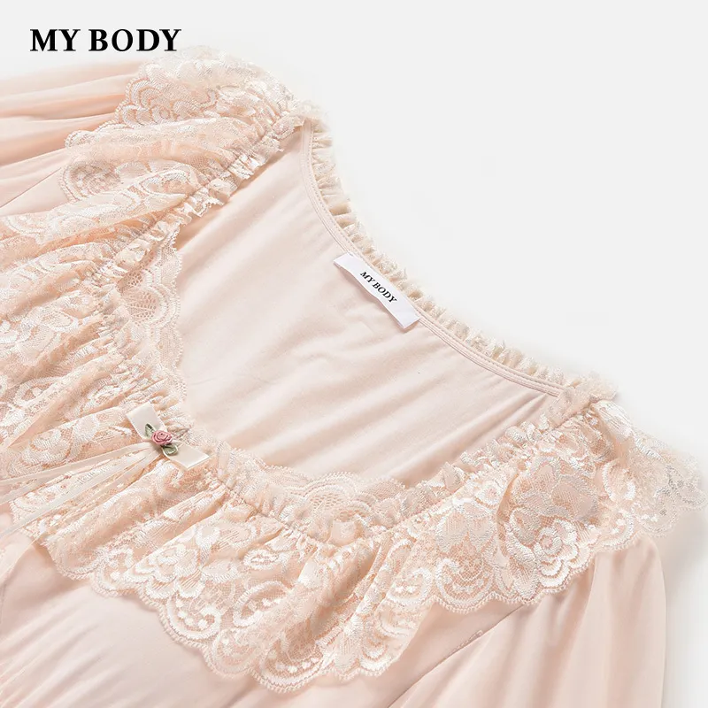 MY BODY Nightgown Women's Soft Pink-1
