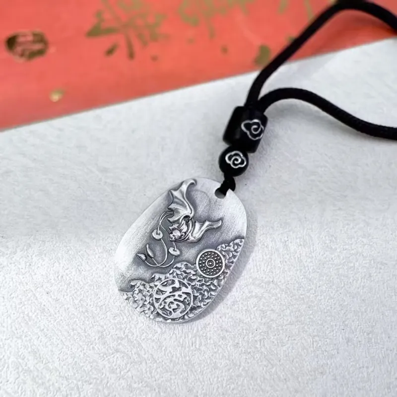 FUYUFU 999 Fine Silver Pendants Unisex-1