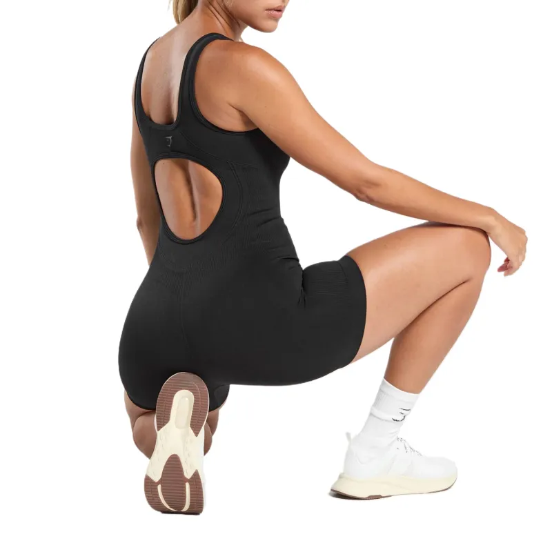 GYMSHARK Jumpsuit Women's Black-3