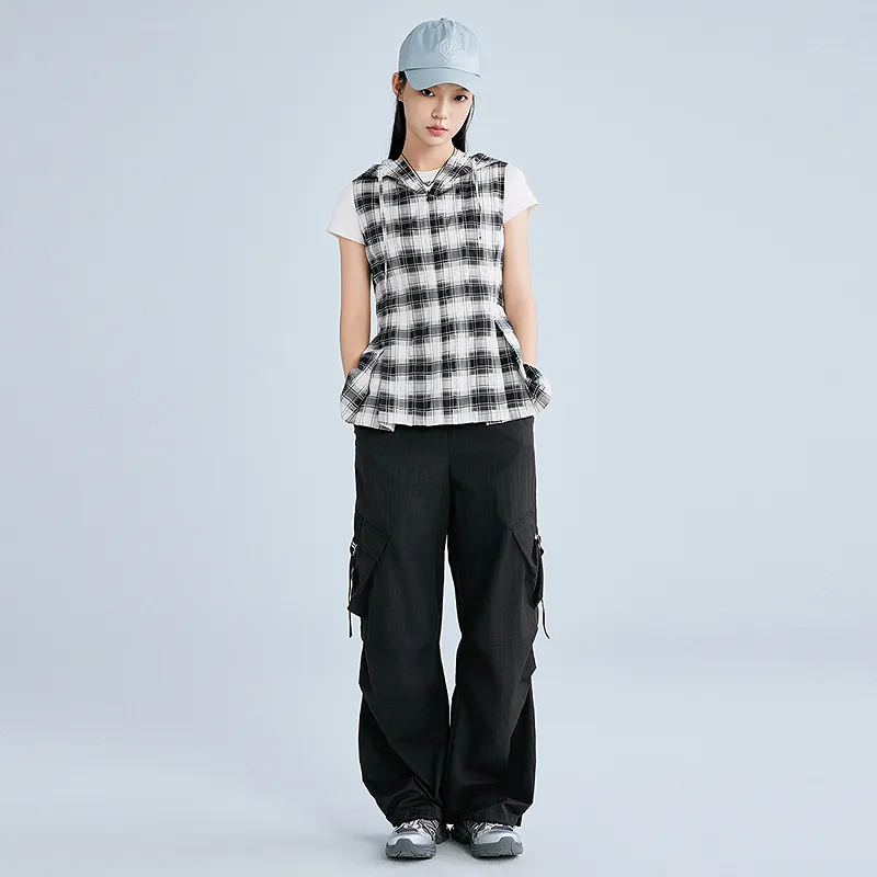 LEDIN Chiffon Shirt Women's Black-3