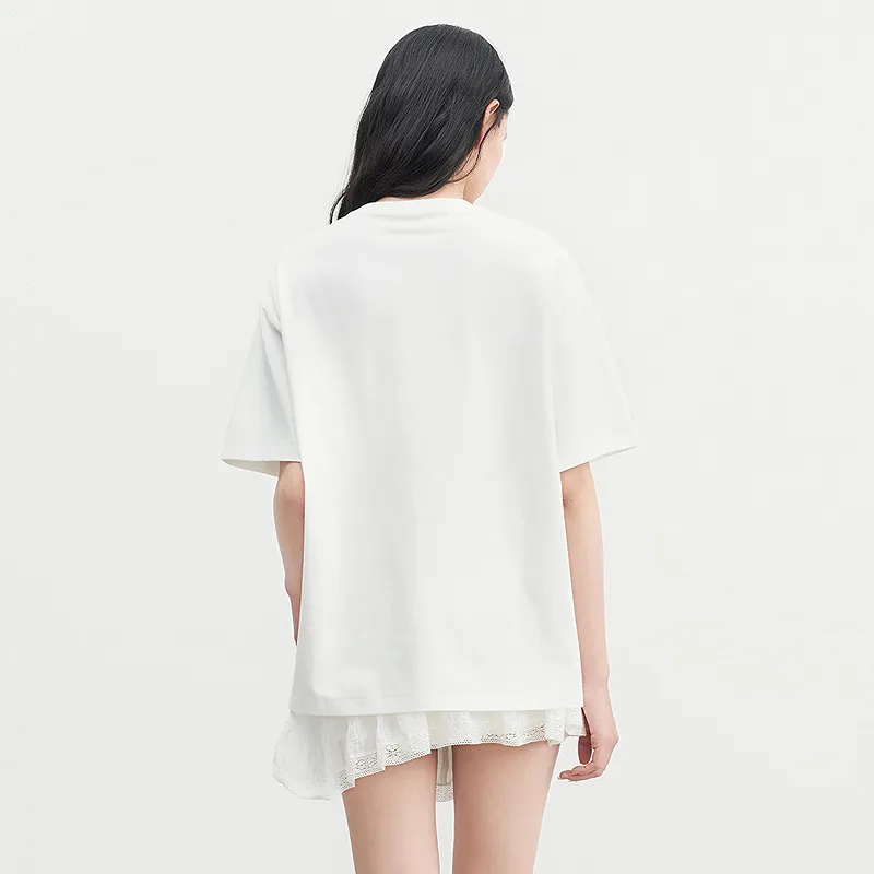 LEDIN T Shirt Women's Mist White In Stock-6